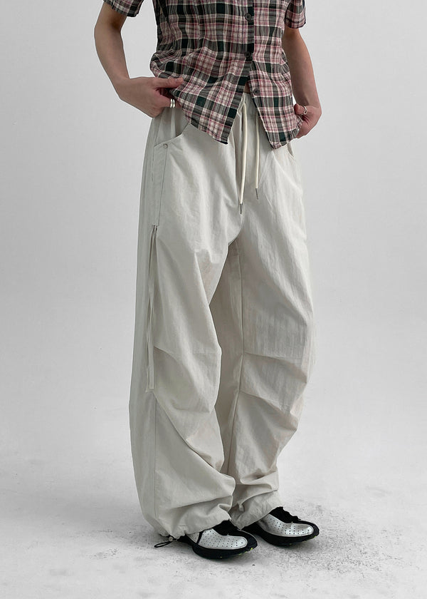 Folk String Nylon Banding Pants