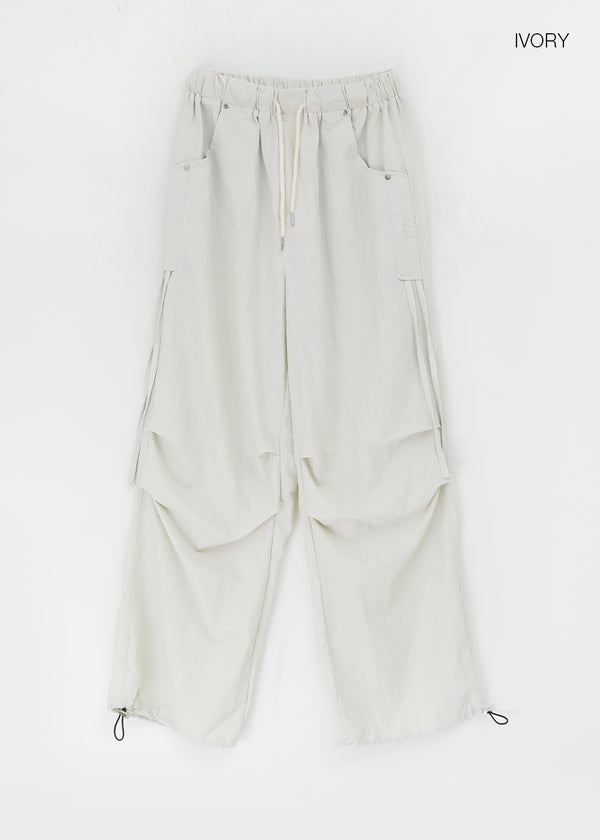 Folk String Nylon Banding Pants