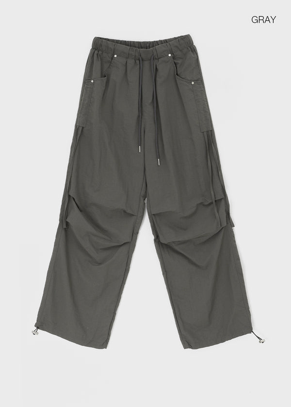 Folk String Nylon Banding Pants