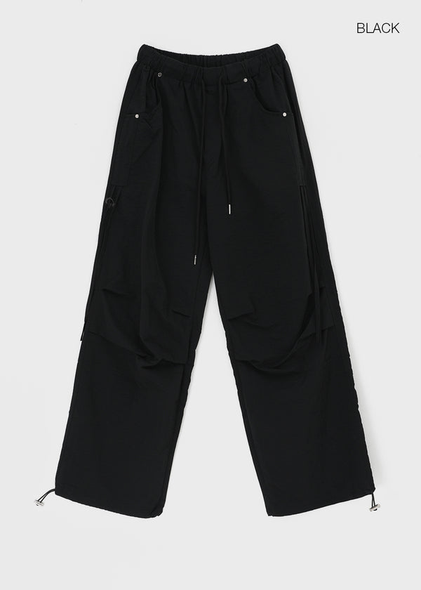Folk String Nylon Banding Pants