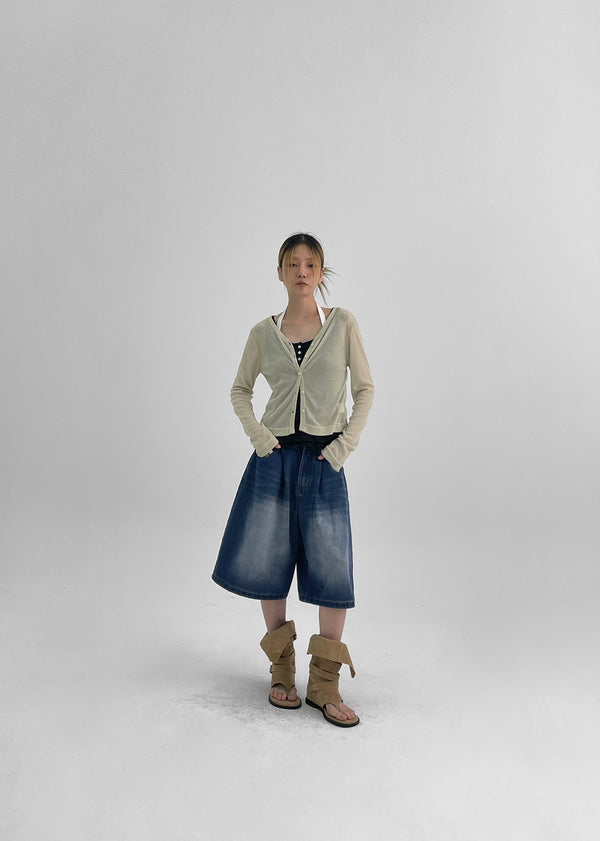 Wikubi Summer Sheer V-Neck Cardigan