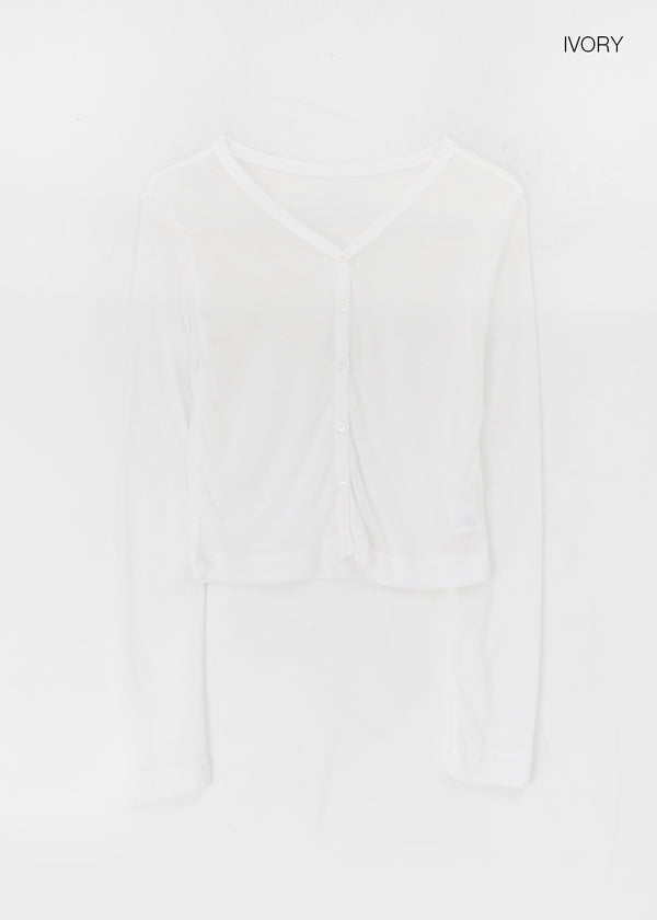 Wikubi Summer Sheer V-Neck Cardigan