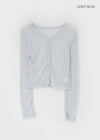 Wikubi Summer Sheer V-Neck Cardigan