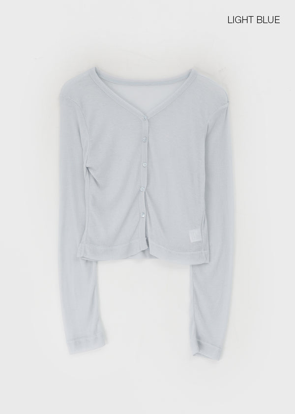 Wikubi Summer Sheer V-Neck Cardigan
