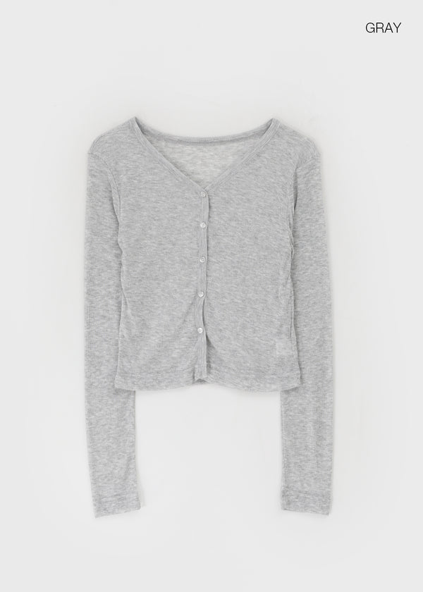 Wikubi Summer Sheer V-Neck Cardigan