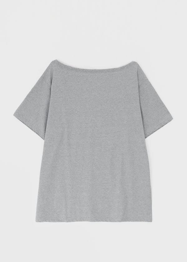 Naichu Number Loose Fit Off-Shoulder Short Sleeve Tee
