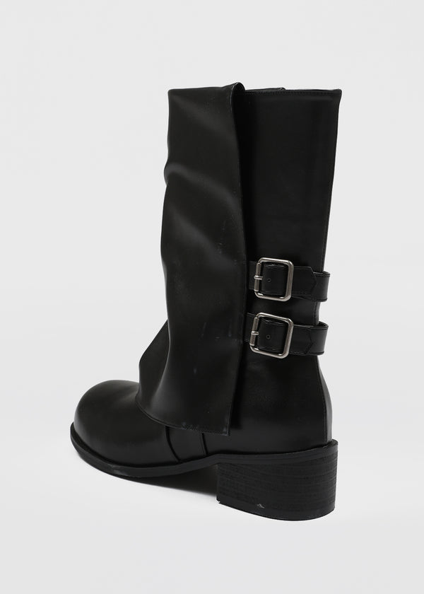 Decent Buckle Folding Mid Boots