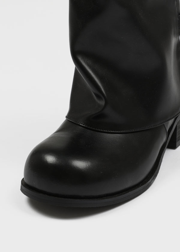 Decent Buckle Folding Mid Boots