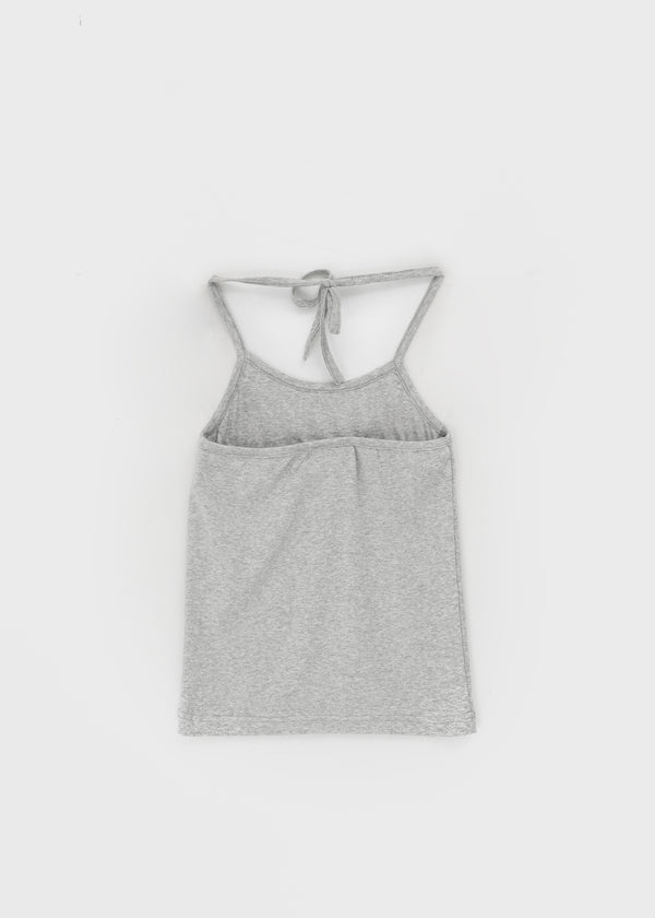 Creme Strap Halter Sleeveless Top