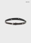 Cuping Layered Double Eyelet Belt