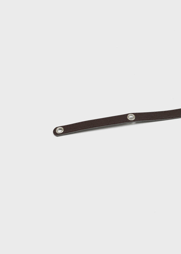 Cuping Layered Double Eyelet Belt