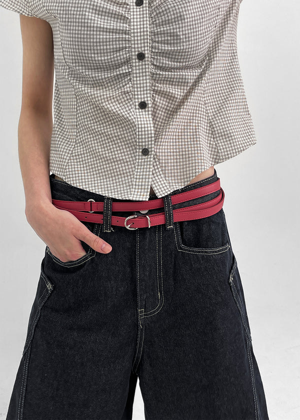 Himet Layered Double Leather Belt