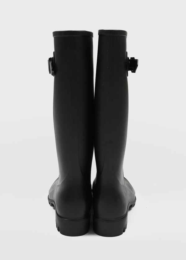 Love You Buckle Long Rain Boots