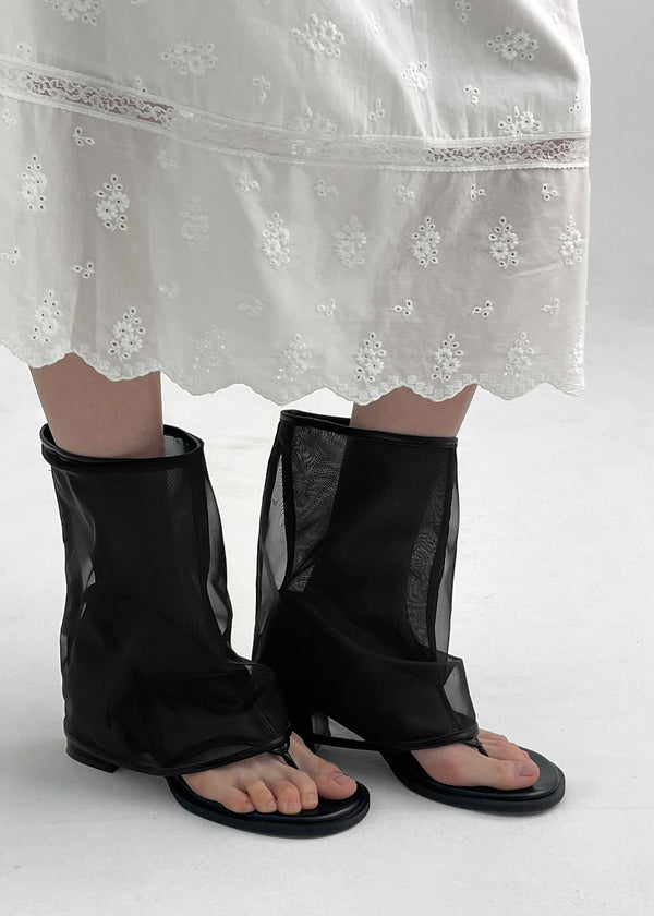 Hocam Mesh Thong Mid Boots