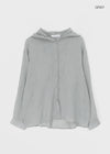 Morint Sheer Hooded Shirt