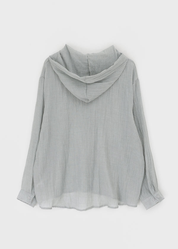 Morint Sheer Hooded Shirt
