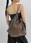 Okidu Leather Big Shoulder Bag