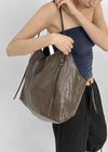 Okidu Leather Big Shoulder Bag