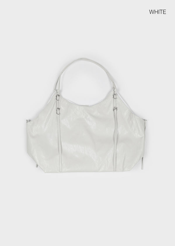 Okidu Leather Big Shoulder Bag