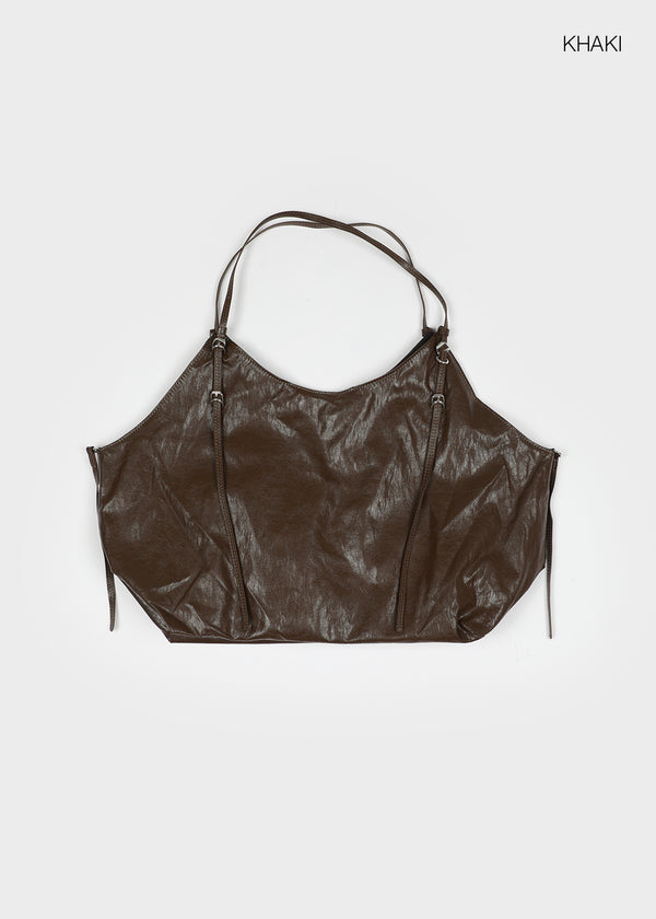 Okidu Leather Big Shoulder Bag