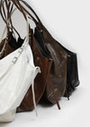 Okidu Leather Big Shoulder Bag