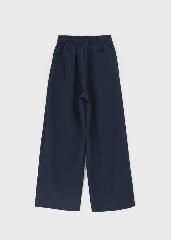 Tingf Seersucker Two-Way Banding Pants