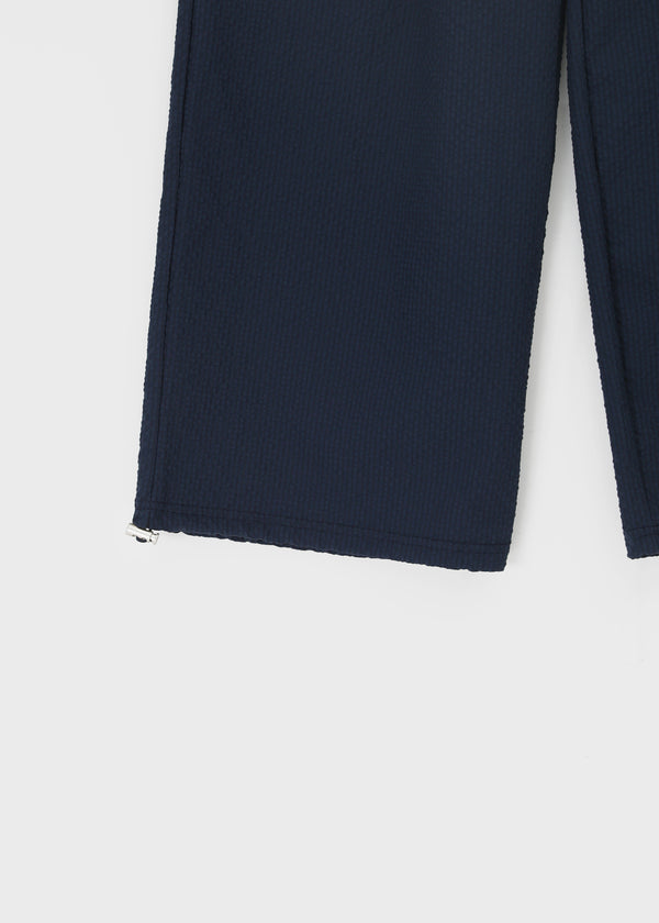 Tingf Seersucker Two-Way Banding Pants