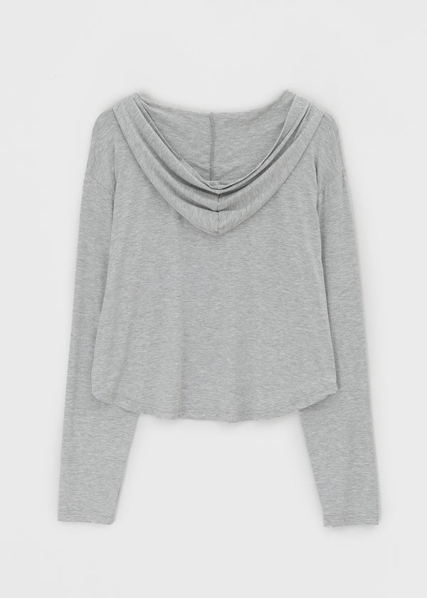 Rentica Summer Henry Neck Hooded Tee