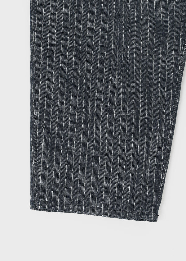 Dinse Stripe Patch Balloon Nonfade Denim Pants