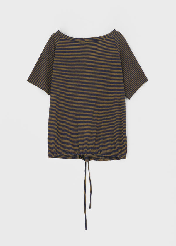 Dexa Stripe Balloon Deep U Neck Tee
