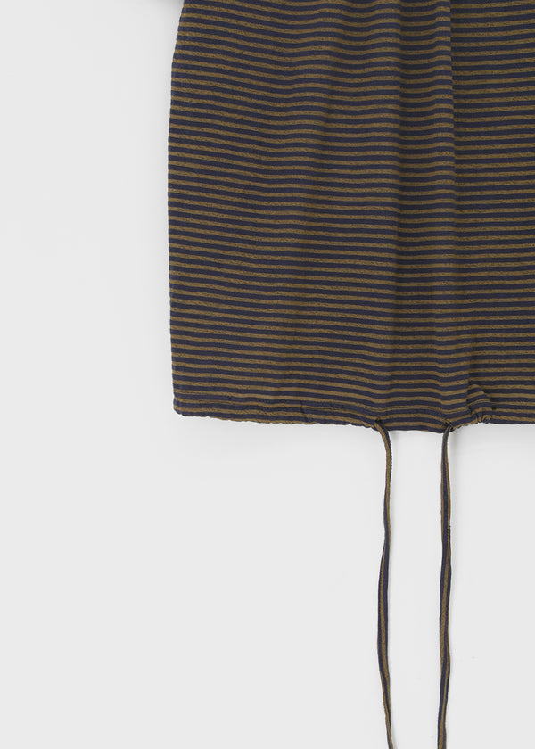 Dexa Stripe Balloon Deep U Neck Tee