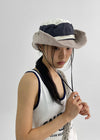 Billo Strap Washed Contrast Bucket Hat