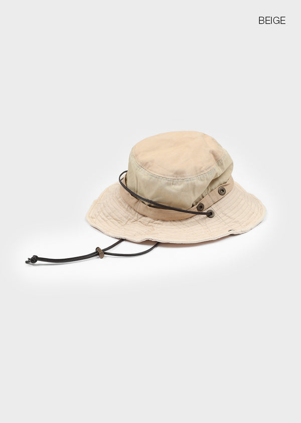 Billo Strap Washed Contrast Bucket Hat