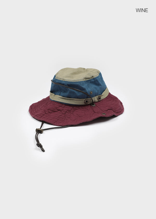 Billo Strap Washed Contrast Bucket Hat