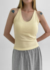 Fruit Basic Halter Sleeveless (built-in Cap)