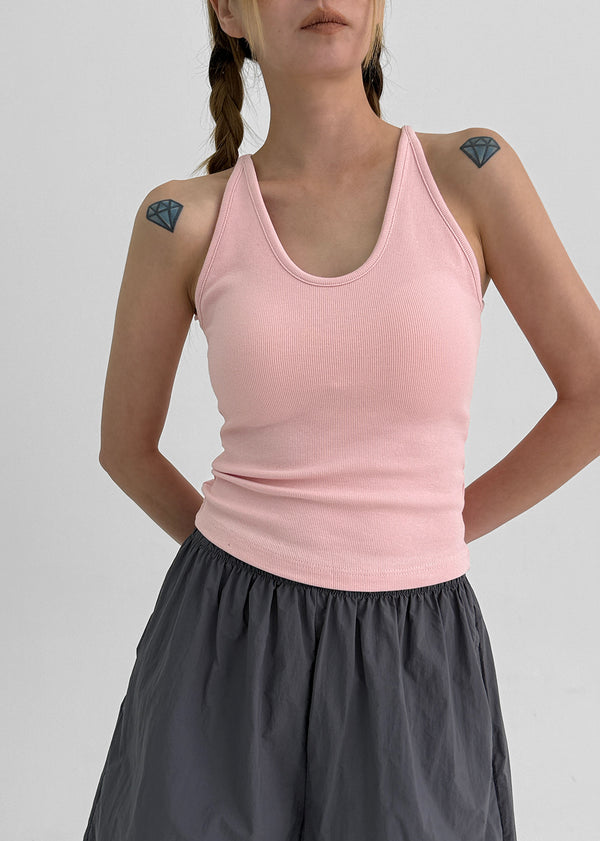 Fruit Basic Halter Sleeveless (built-in Cap)
