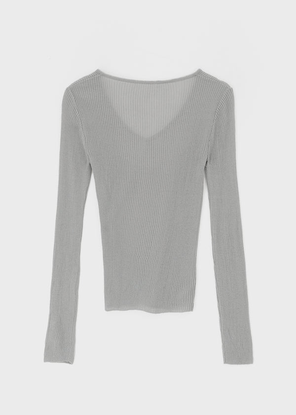 Ringdicky Button Slit Knit