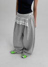 Puppet Balloon Wide Banding Pants