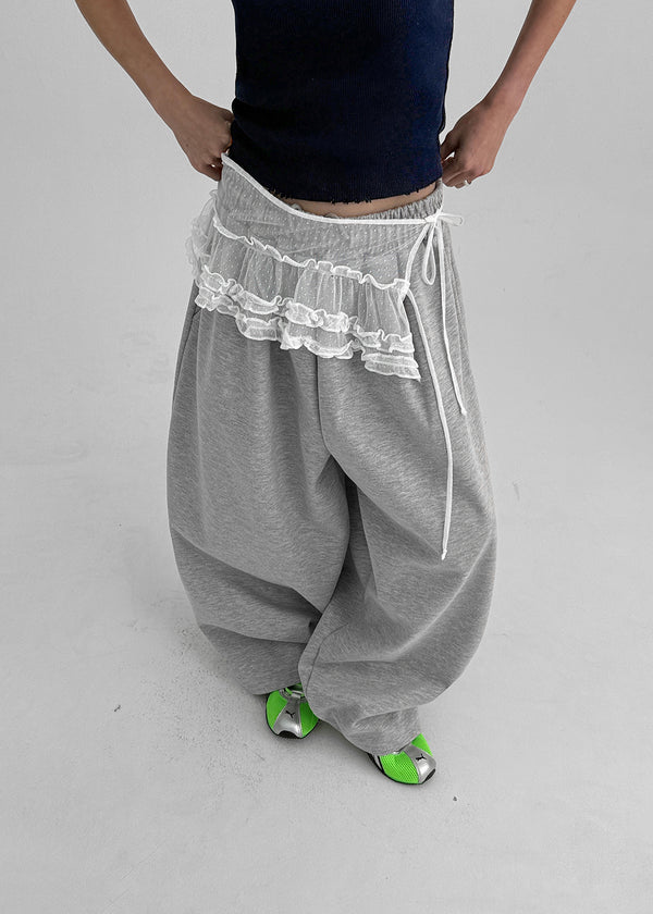 Puppet Balloon Wide Banding Pants