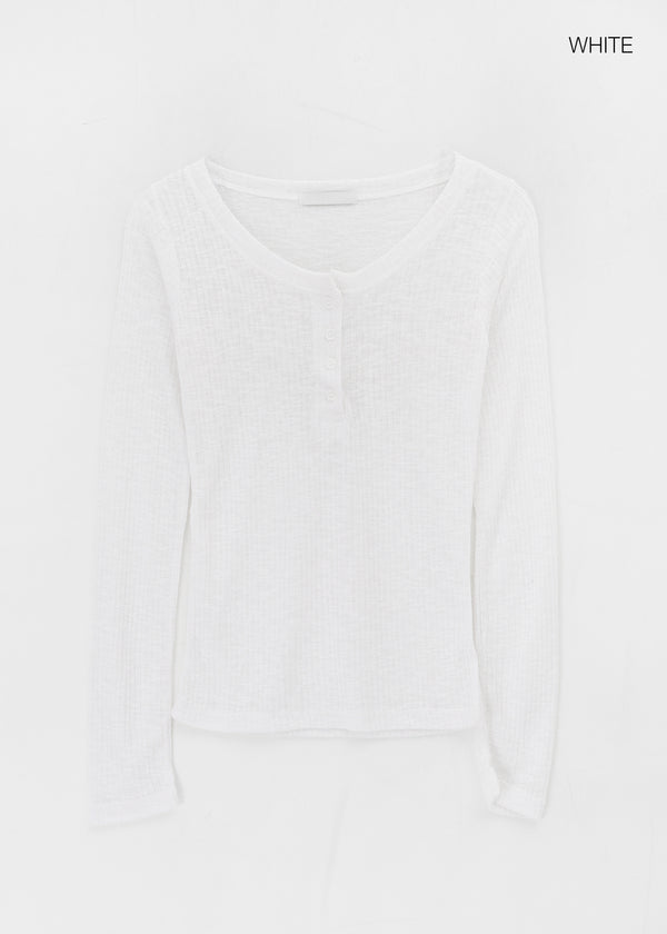 Deliv Henryneck Summer Long Sleeve T-shirt