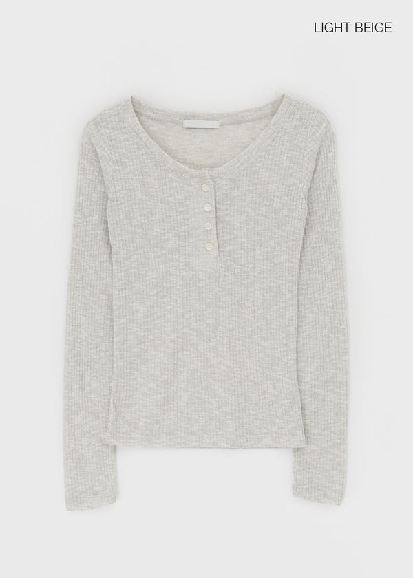 Deliv Henryneck Summer Long Sleeve T-shirt