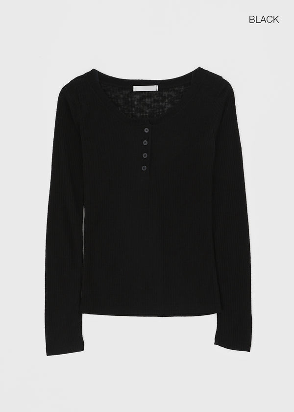 Deliv Henryneck Summer Long Sleeve T-shirt