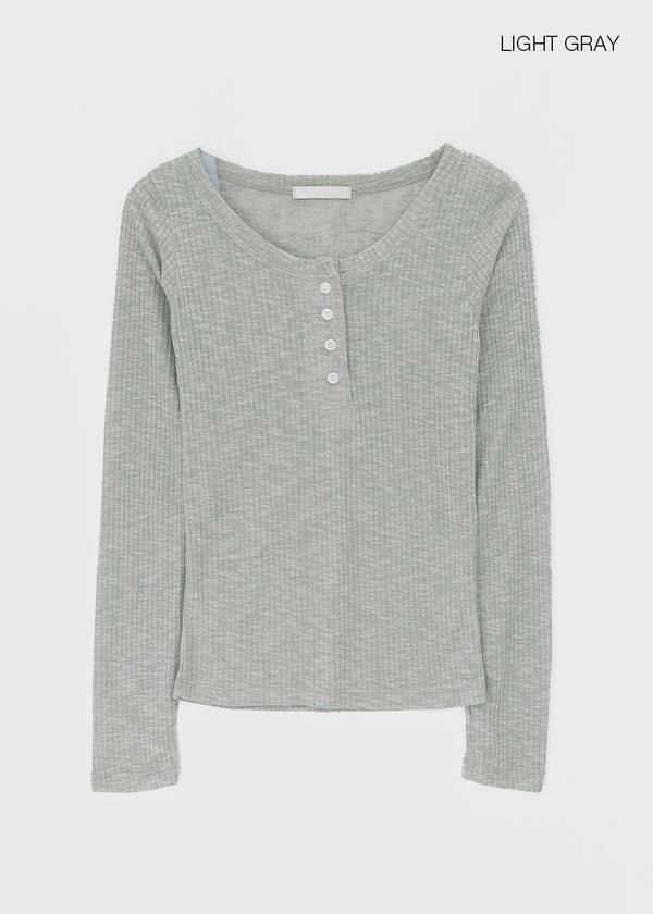 Deliv Henryneck Summer Long Sleeve T-shirt