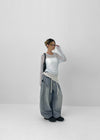 (UNISEX) Kolgen Pocket Balloon Denim Pants