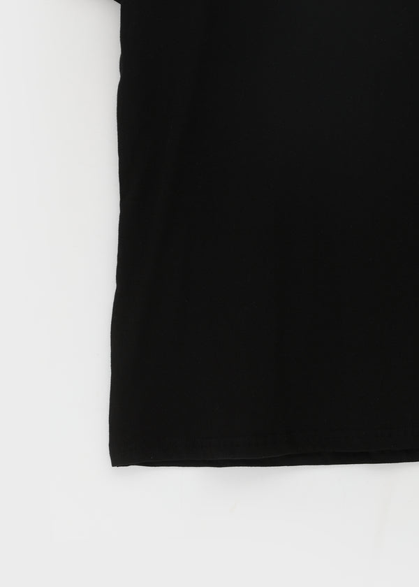 Gels Lettering Unbalanced Off-shoulder Short Sleeve T-shirt