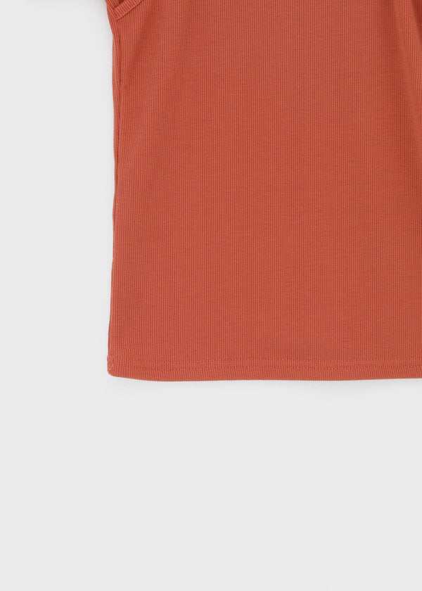 Treon Layered Halter Short Sleeve T-shirt