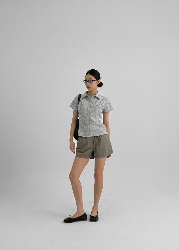 Kinver Wrinkle Stripe Short Sleeve Shirt