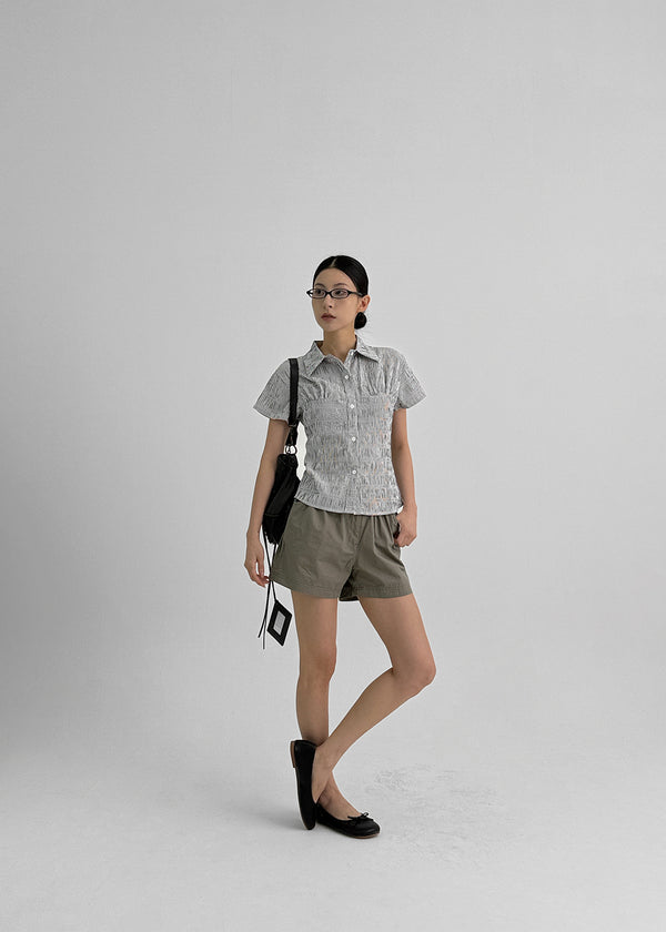 Kinver Wrinkle Stripe Short Sleeve Shirt