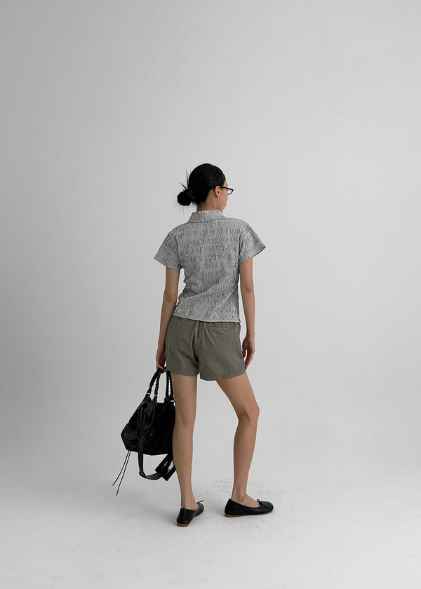 Kinver Wrinkle Stripe Short Sleeve Shirt