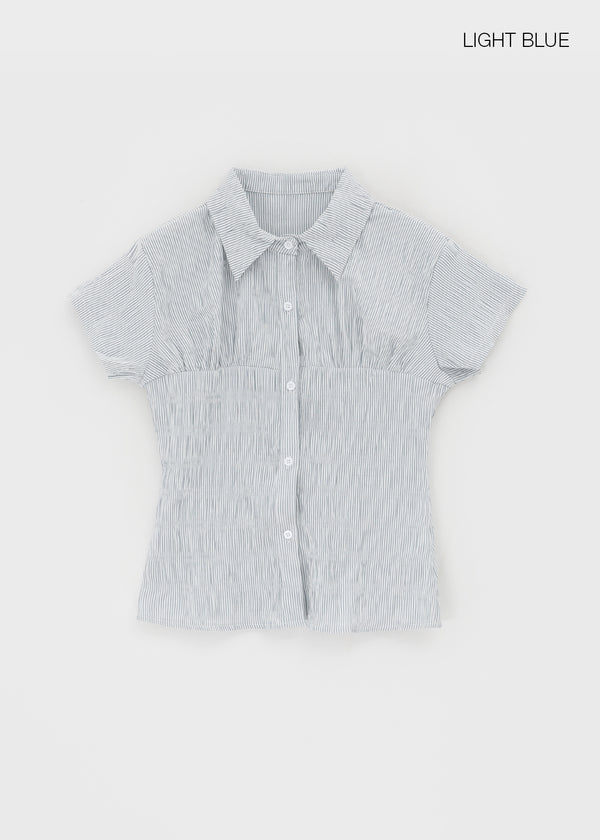 Kinver Wrinkle Stripe Short Sleeve Shirt